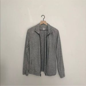 Old Navy Gray Go Dry Zip Up Activewear Jacket